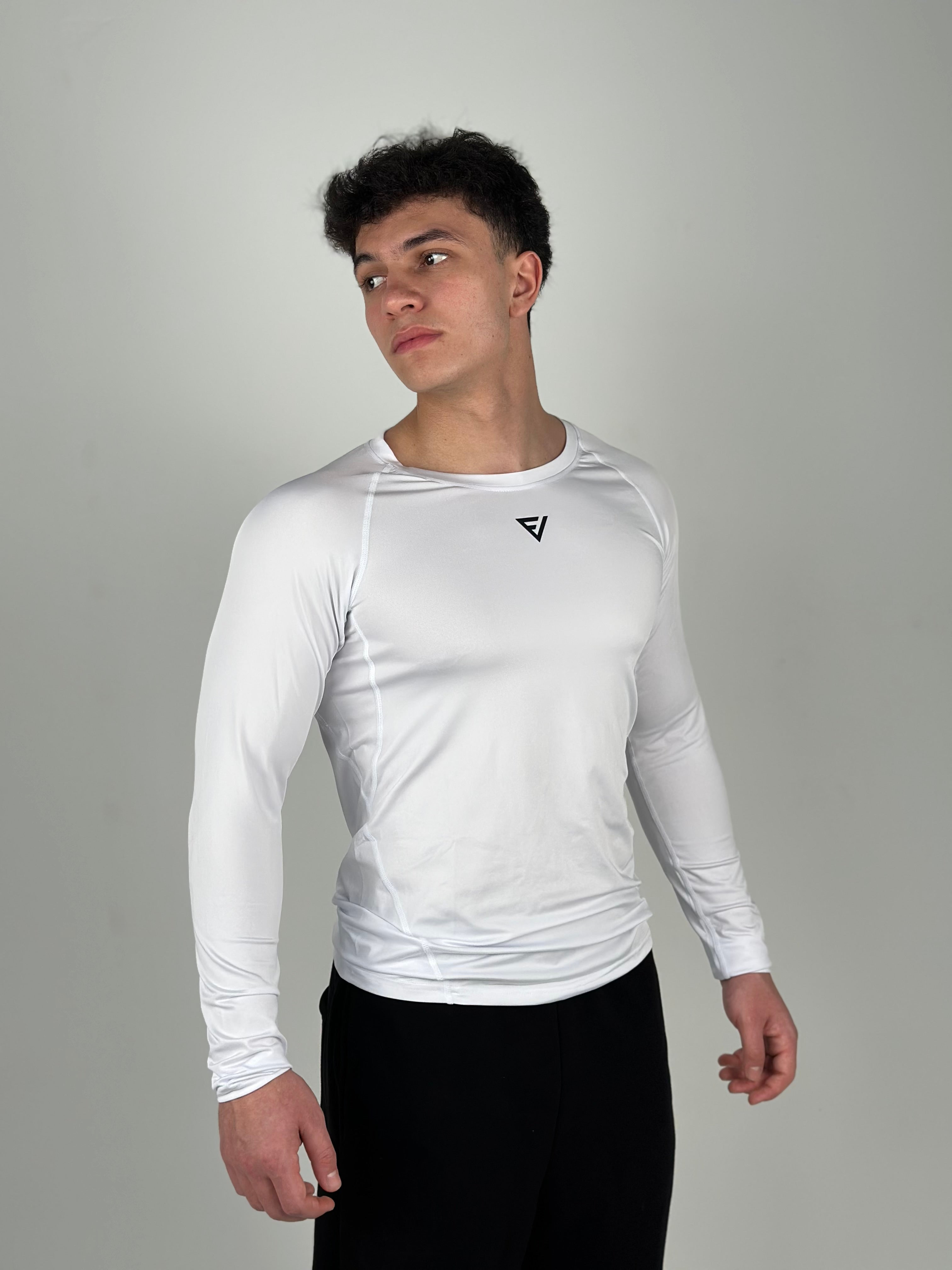 Compression Long Sleeve — White