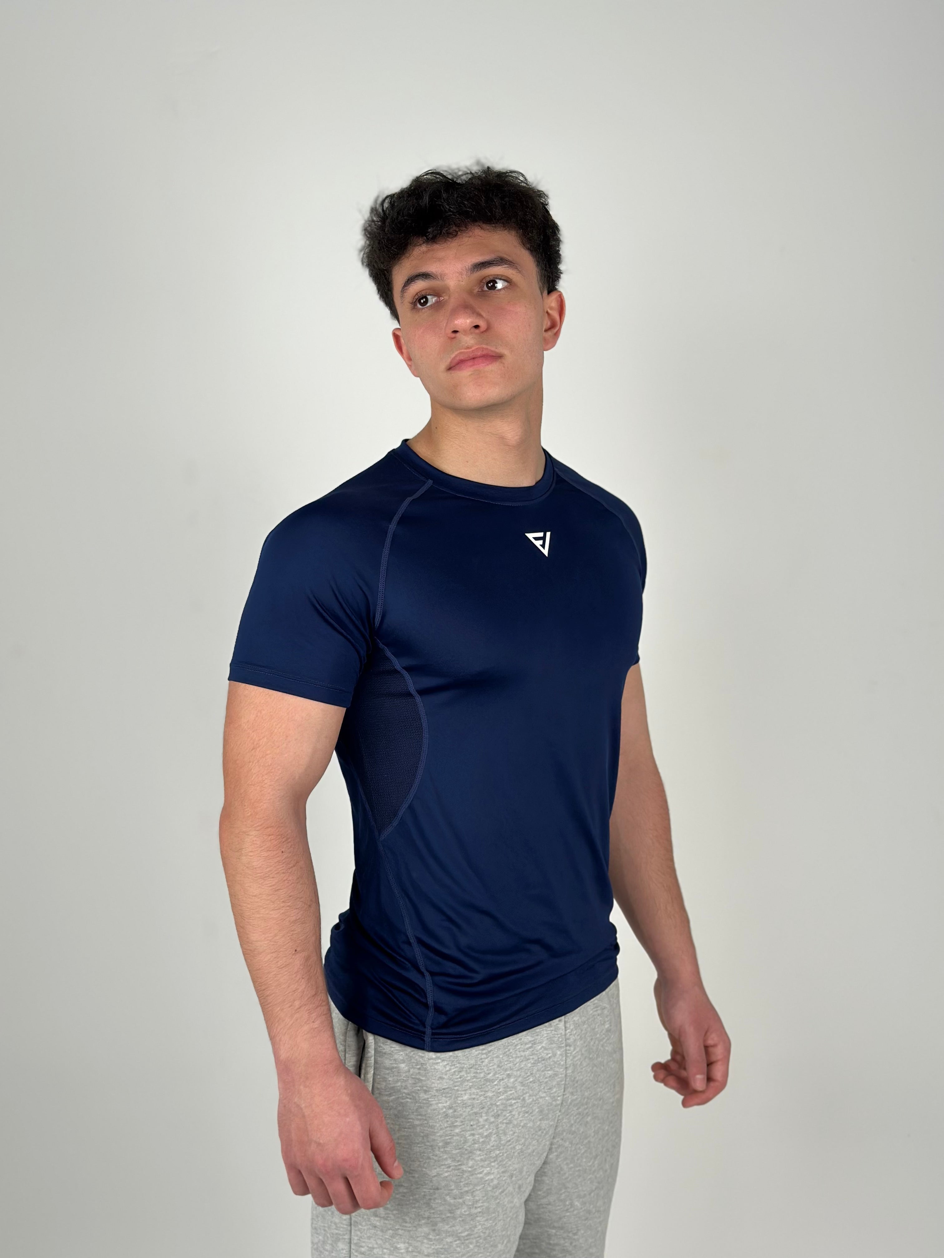 Compression Tee — Navy