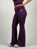 Flared Leggings — Purple