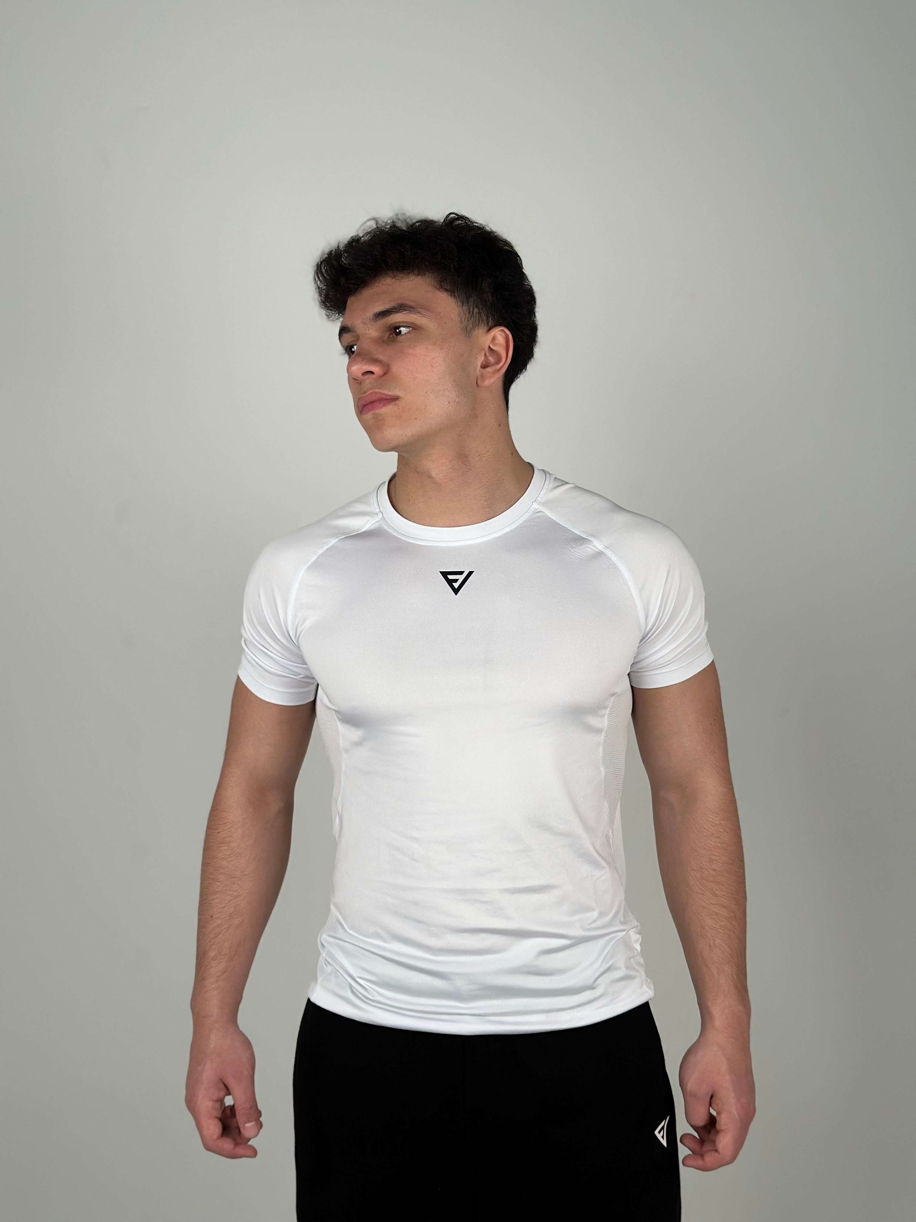 Compression Tee — White