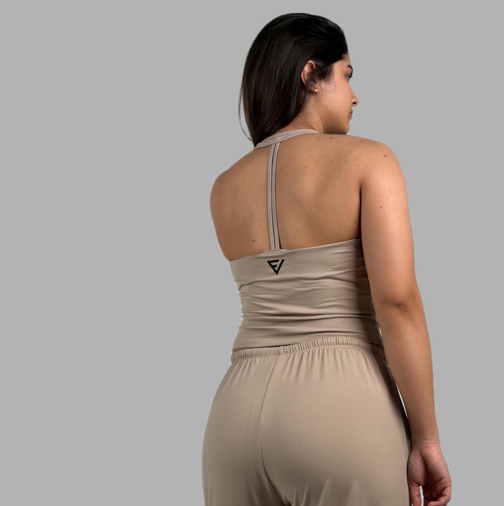 Halter Top — Beige