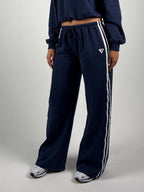 Wide Leg Sweatpants — Blue